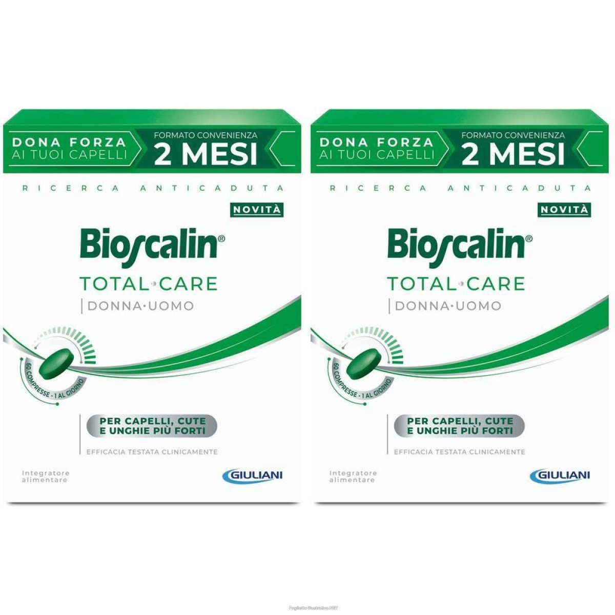Trova Offerte di bioscalin total care compresse 2 mesi trattamento 2x45 g e compra online