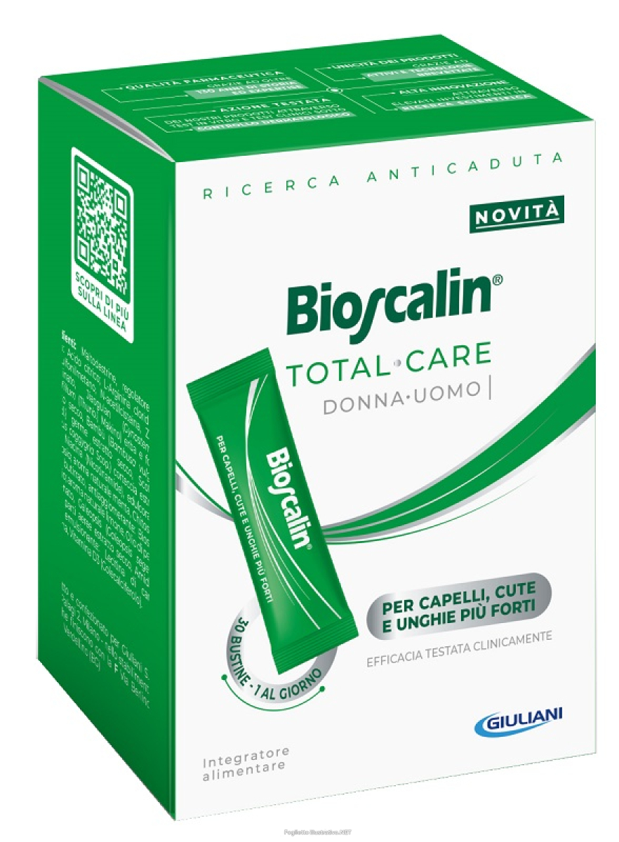 Trova Offerte di bioscalin total care donna uomo - integratore alimentare per capelli cute e unghie più forti 30 stick e compra online