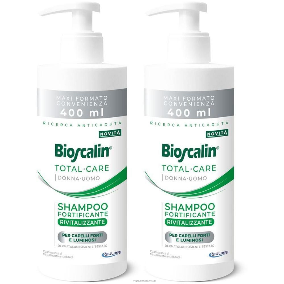 Trova Offerte di bioscalin total care shampoo fortificante rivitalizzante 2x400 ml sham e compra online