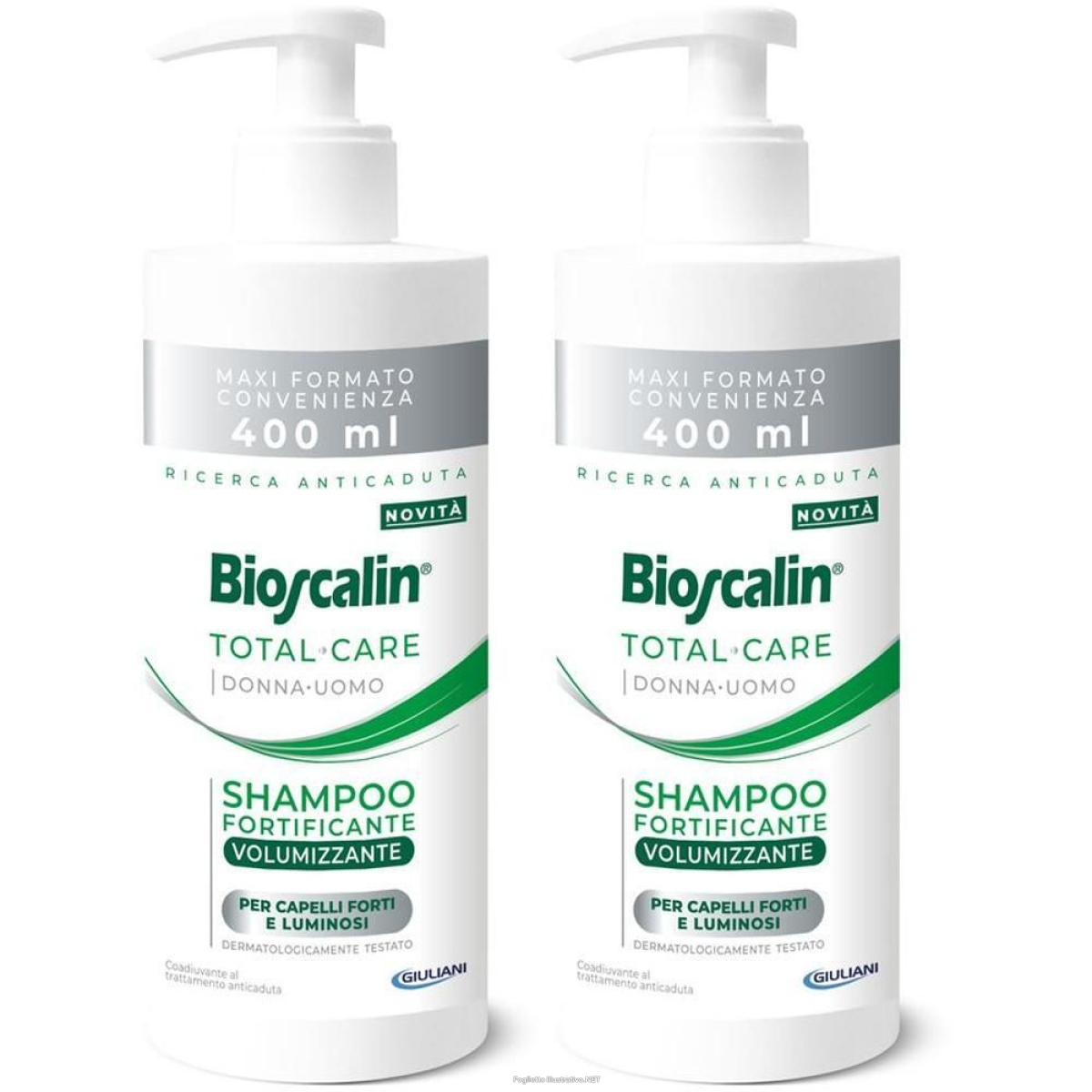 Trova Offerte di bioscalin total care shampoo fortificante volumizzante 2x400 ml shampo e compra online