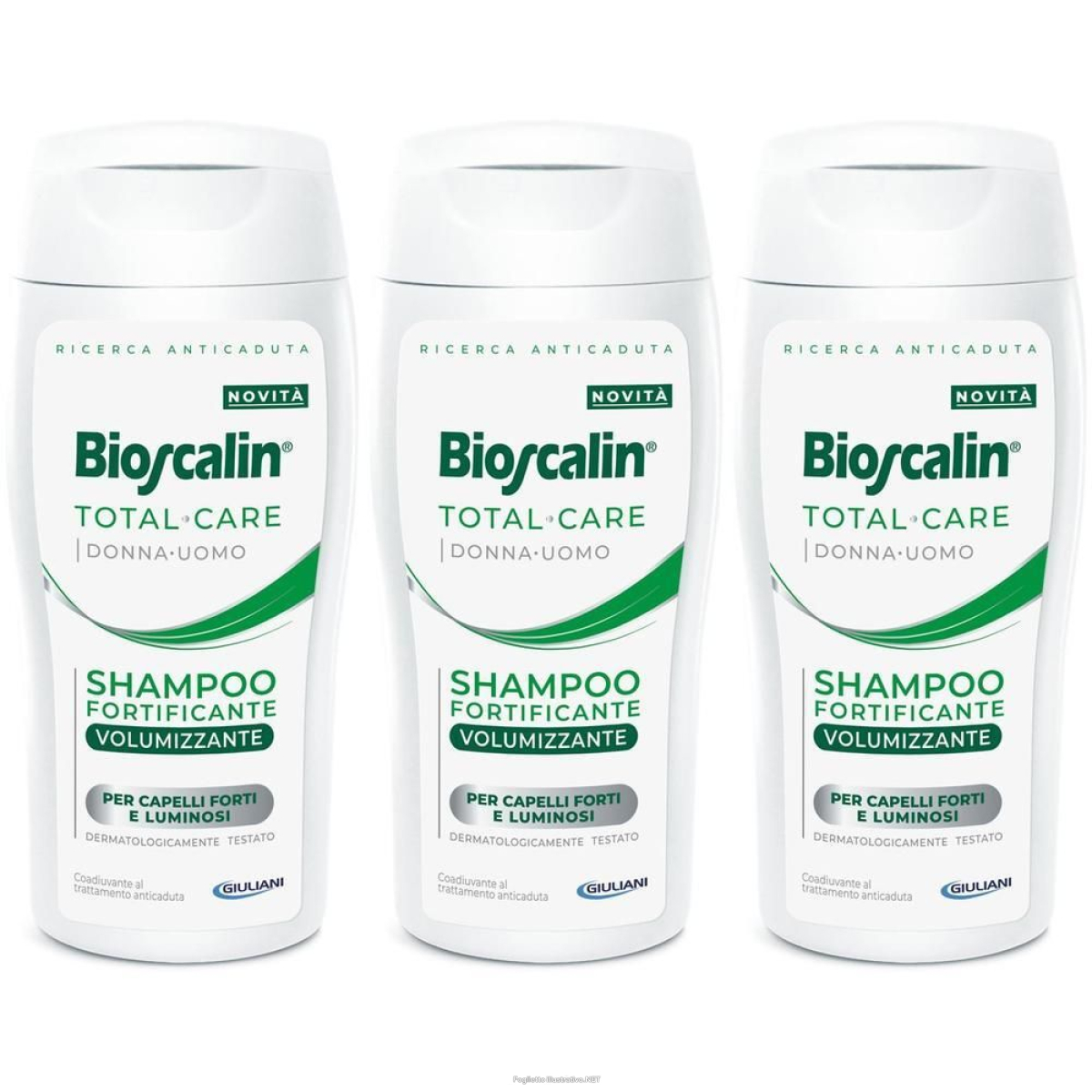 Trova Offerte di bioscalin total care shampoo fortificante volumizzante 3x200 ml shampo e compra online