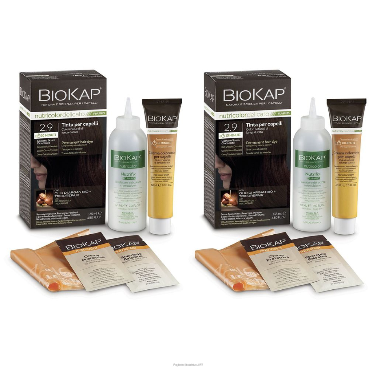 Trova Offerte di biosline biokap® nutricolor delicato rapid 2,9 castano scuro cioccolat e compra online