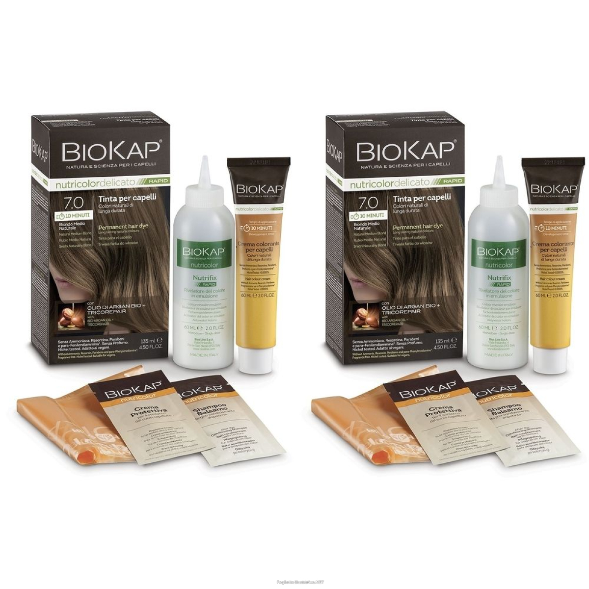 Trova Offerte di biosline biokap® nutricolor delicato rapid 7,0 biondo medio naturale s e compra online