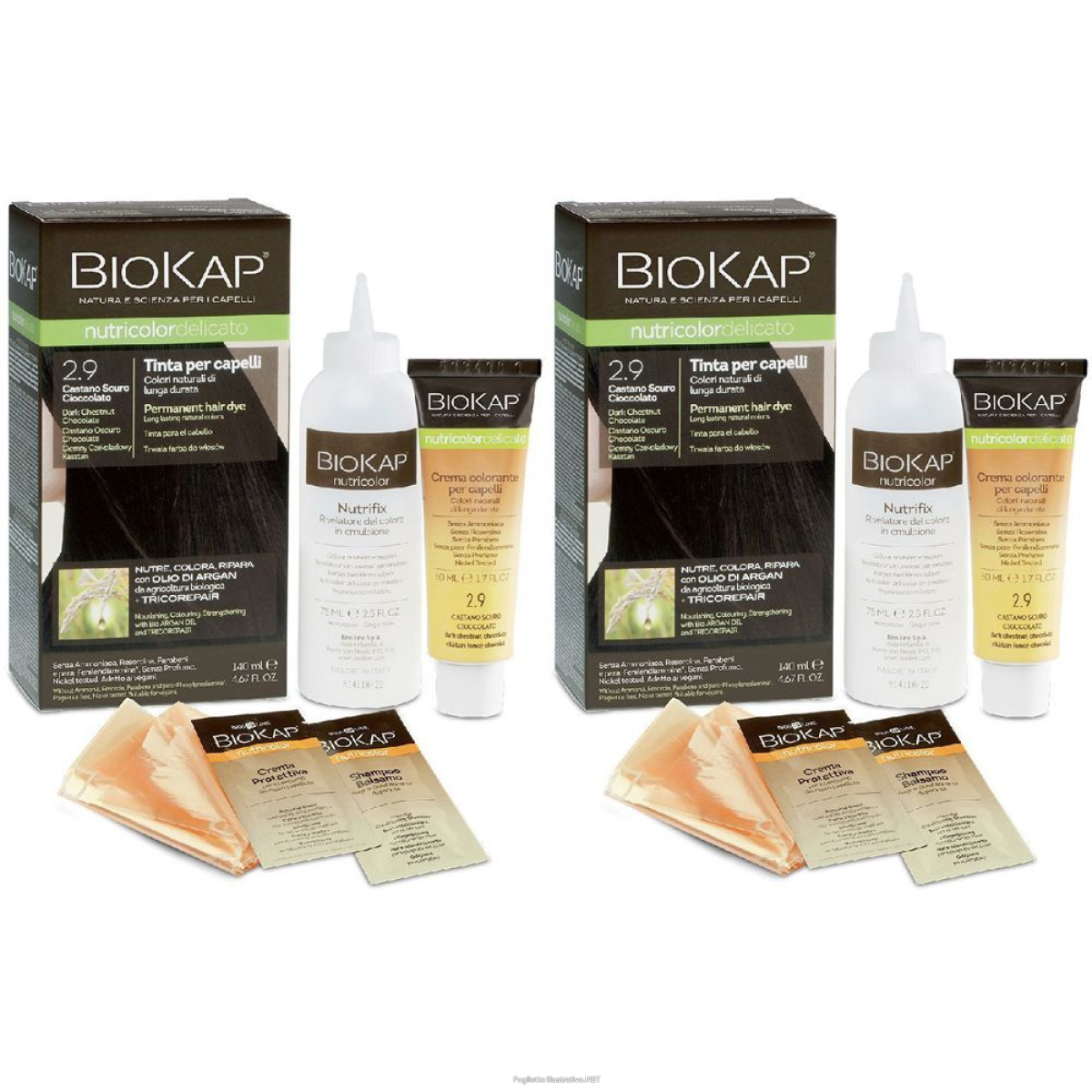 Trova Offerte di biosline biokap® nutricolor tinta delicato 2.9 castano scuro cioccolat e compra online