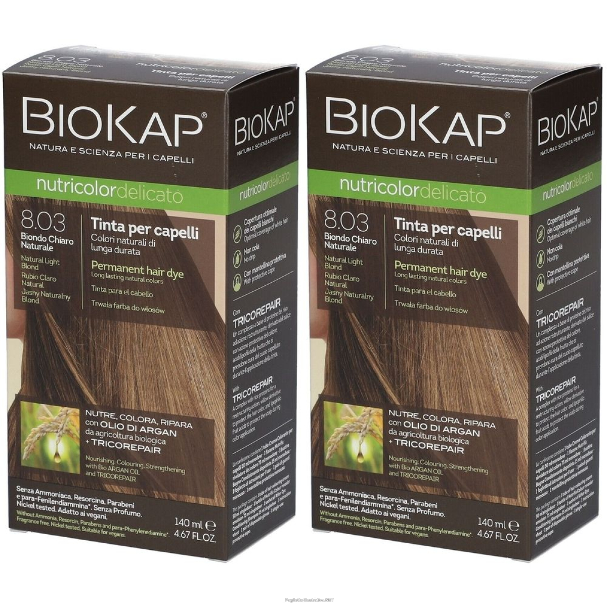 Trova Offerte di biosline biokap® nutricolor tinta delicato 8.03 biondo chiaro naturale e compra online