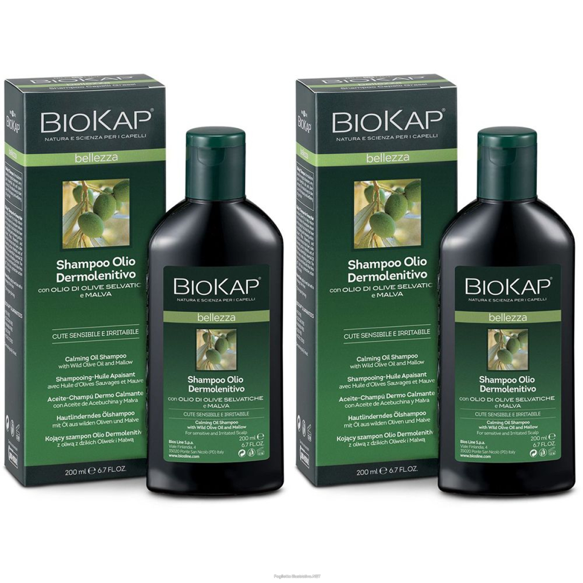 Trova Offerte di biosline biokap® shampoo olio dermolenitivo set da 2 2x200 ml e compra online