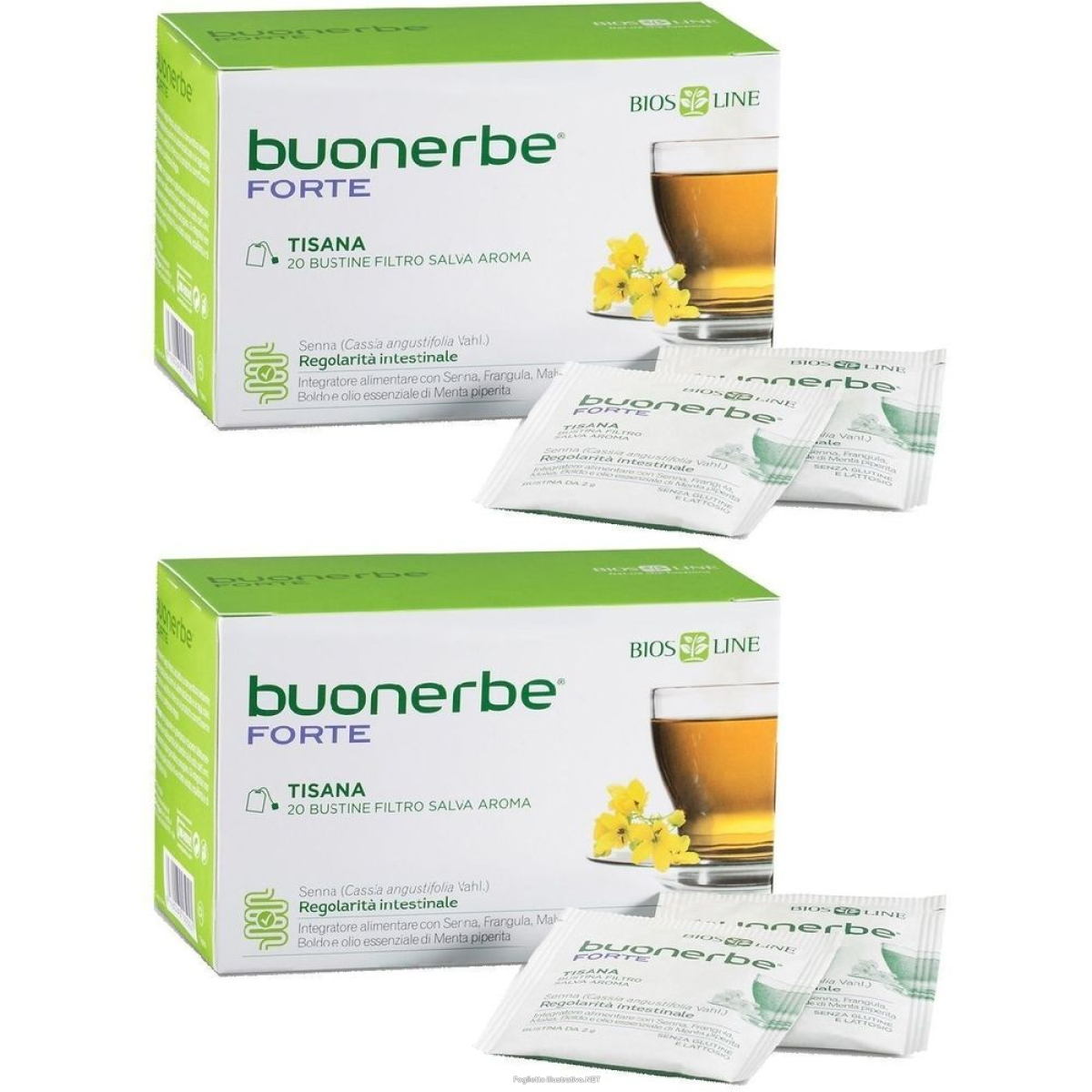 Trova Offerte di biosline buonerbe tisana forte set da 2 pz bustine filtro e compra online