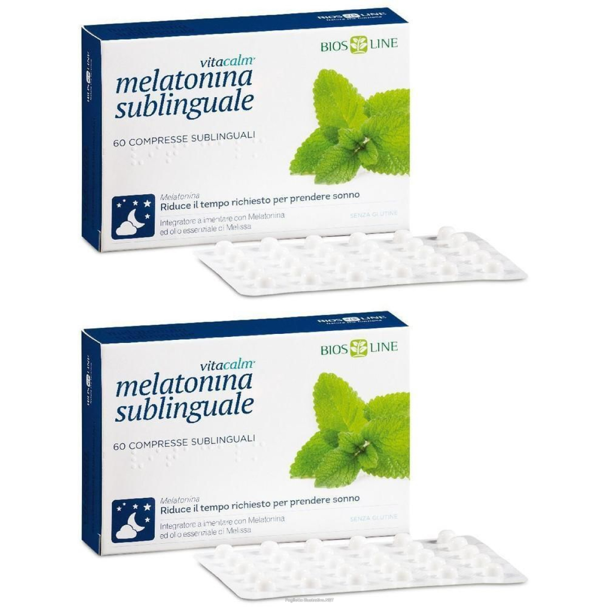 Trova Offerte di biosline vitacalm® melatonina sublinguale 2x4,2 g compresse e compra online