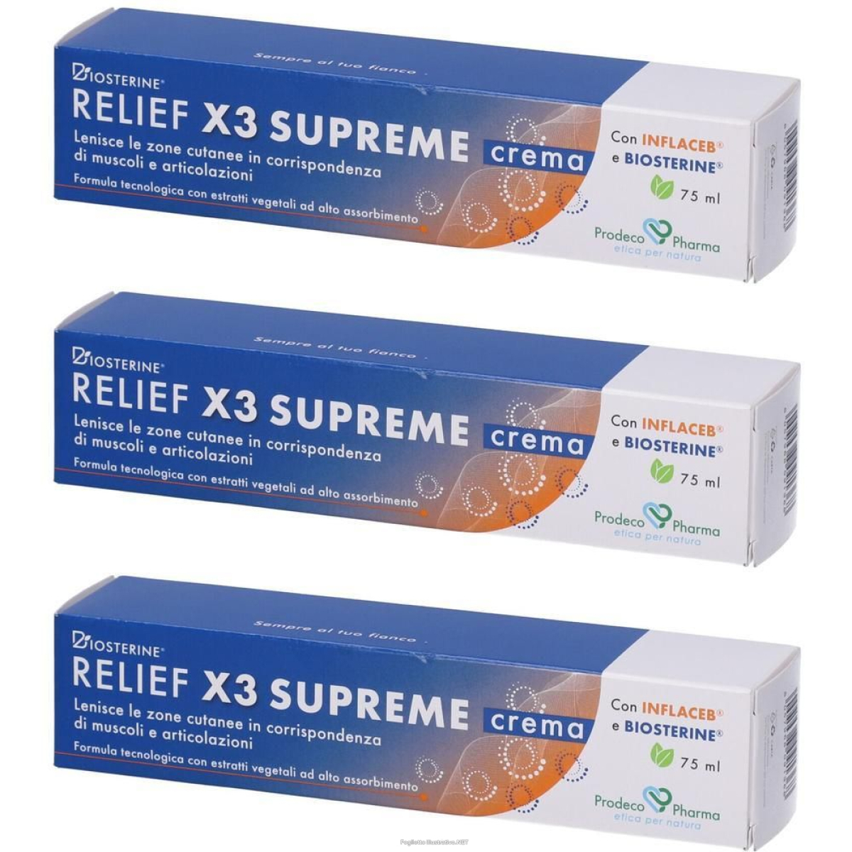 Trova Offerte di biosterine relief x3 supreme crema 75 ml 3x75 ml e compra online