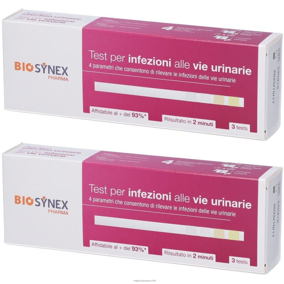 Trova Offerte di biosynex autotest infezioni vie urinarie 4 parametri 2x3 st e compra online