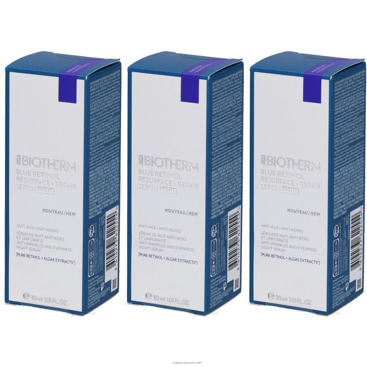 Trova Offerte di biotherm blue retinol notte al retinolo siero 3x30 ml e compra online