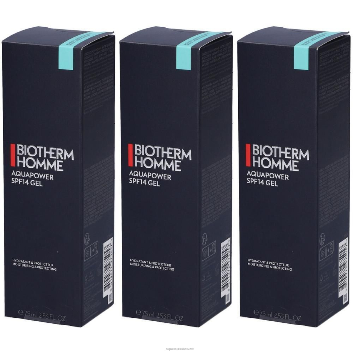 Trova Offerte di biotherm homme aquapower spf14 gel 3x75 ml e compra online