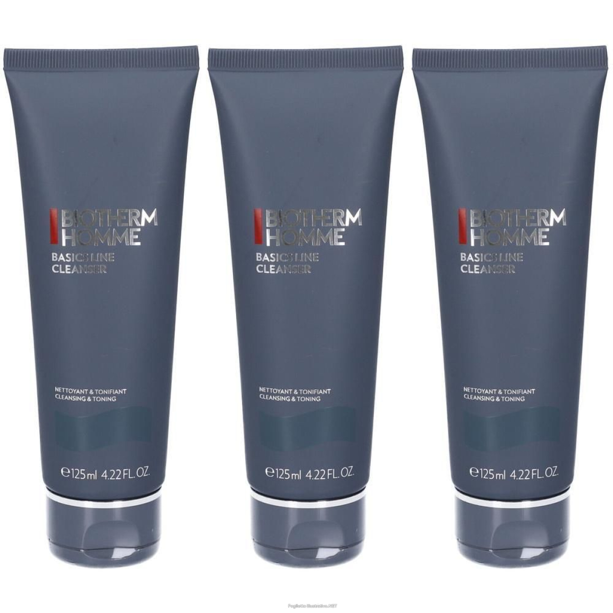 Trova Offerte di biotherm homme detergente viso 3x125 ml e compra online