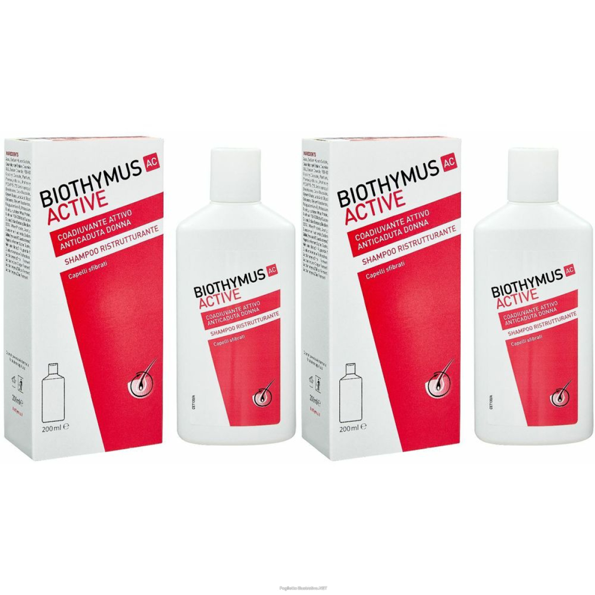 Trova Offerte di biothymus ac active shampoo ristrutturante set da 2 2x200 ml e compra online