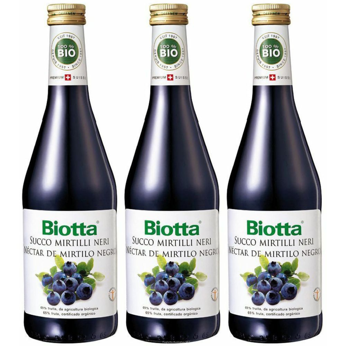 Trova Offerte di biotta® succo di mirtilli neri set da 3 3x500 ml sciroppo e compra online