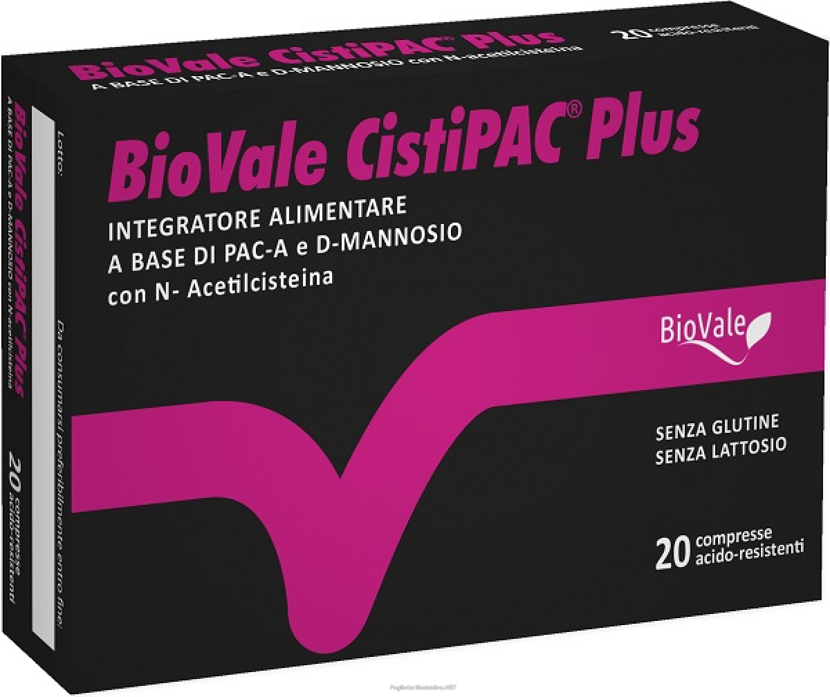 Trova Offerte di biovale cistipac plus integratore per il benessere delle vie urinarie 20 compresse acido-resistenti e compra online