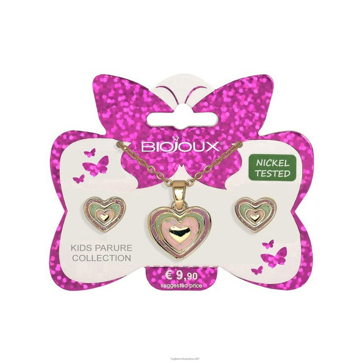 Trova Offerte di bjs005 parure orecchini+collanina deep heart gold plated e compra online