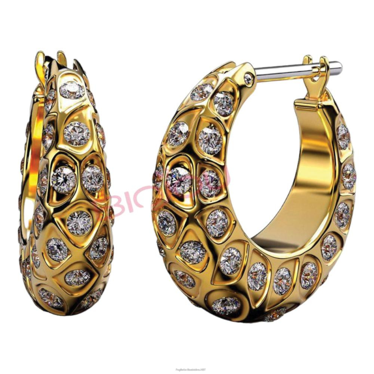 Trova Offerte di bjt290 orecchini peony 16 mm gold plated e compra online