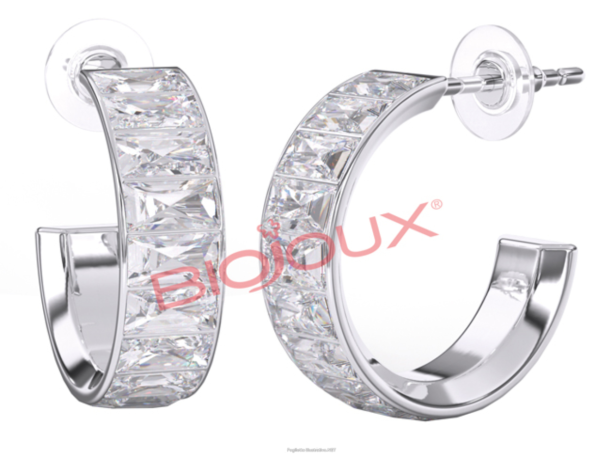 Trova Offerte di bjt327 orecchini cloe white stainless steel e compra online