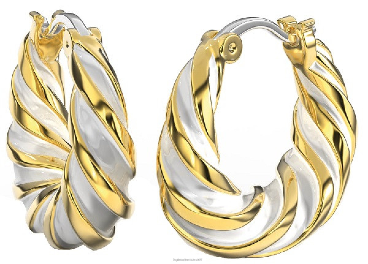 Trova Offerte di bjt364 orecchino alara white gold plated e compra online