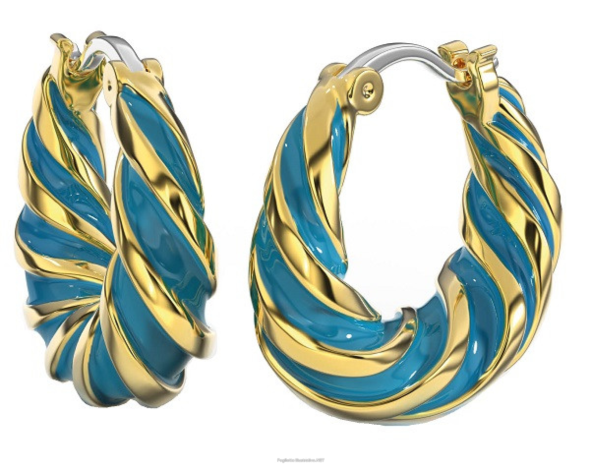 Trova Offerte di bjt366 orecchino alara turquoise gold plated e compra online
