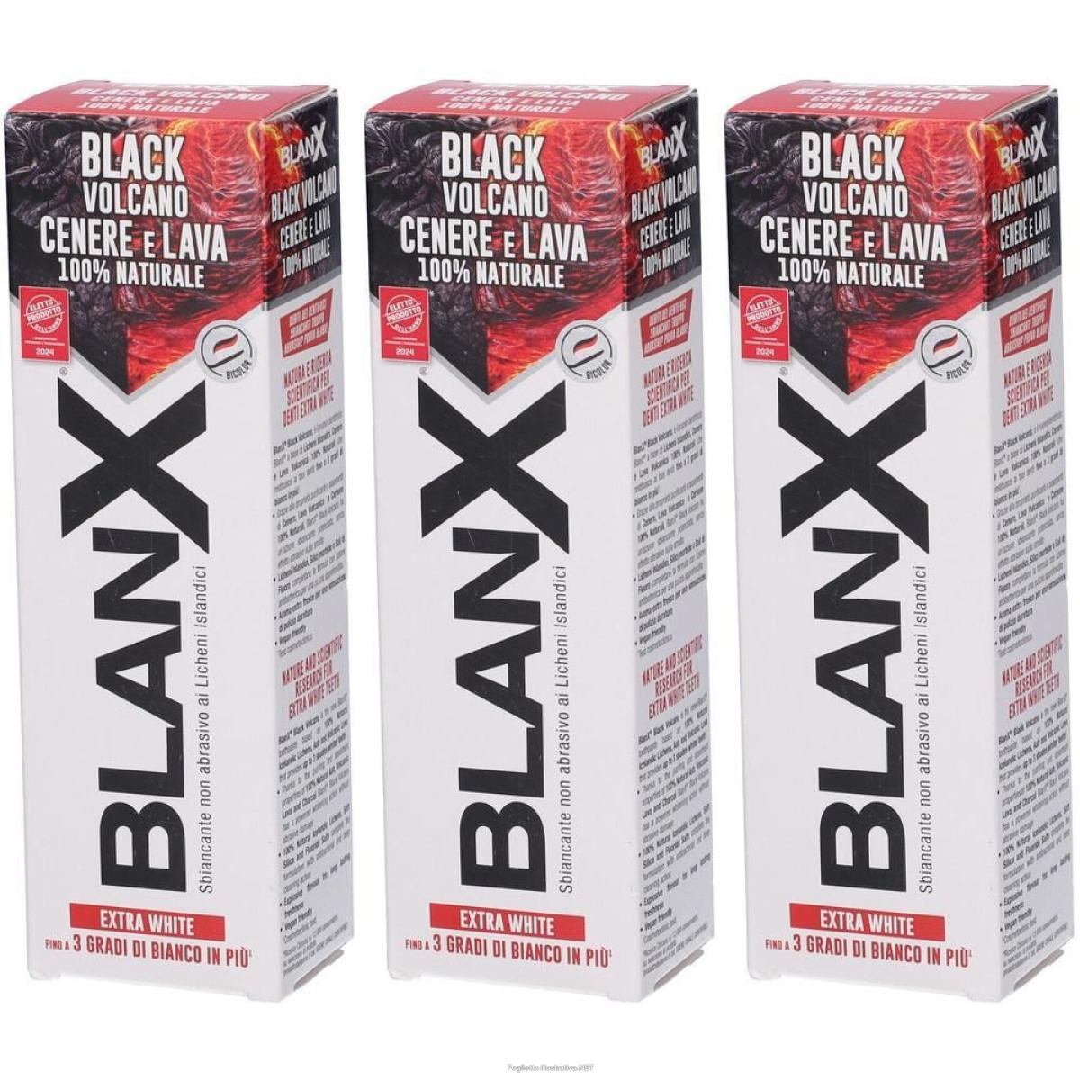 Trova Offerte di blanx black volcano dentifricio 75 ml 3x75 ml e compra online