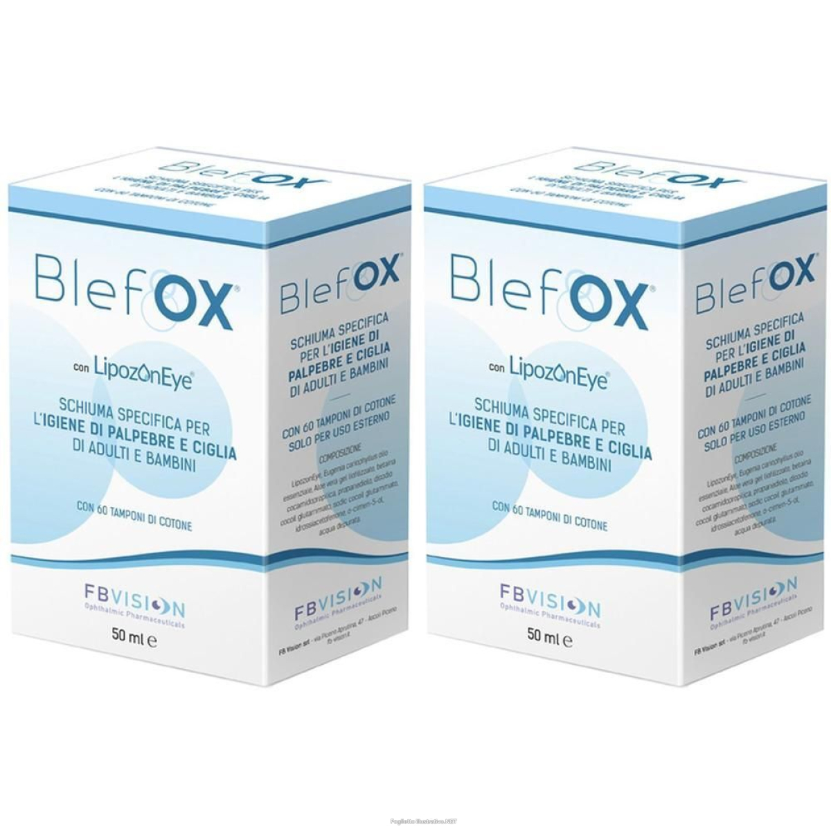 Trova Offerte di blefox schiuma spray + tamponi di cotone 2x50 ml e compra online