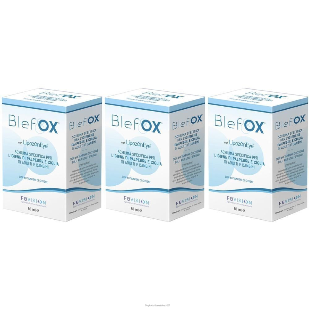 Trova Offerte di blefox schiuma spray + tamponi di cotone 3x50 ml e compra online