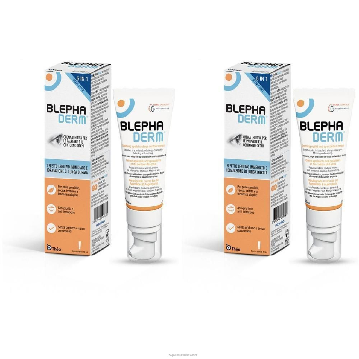 Trova Offerte di blephaderm crema contorno occhi lenitiva 2x40 ml e compra online