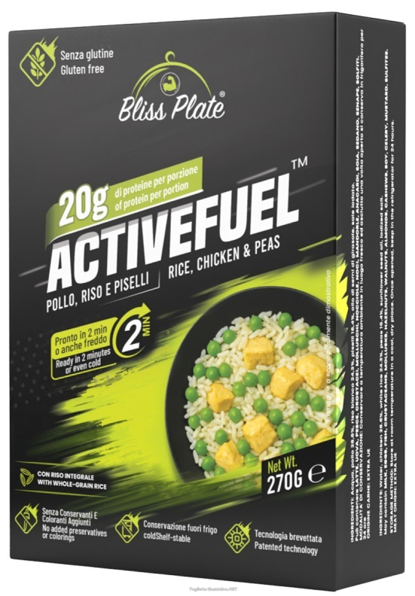 Trova Offerte di bliss plate active fuel pollo riso e piselli 270 g e compra online