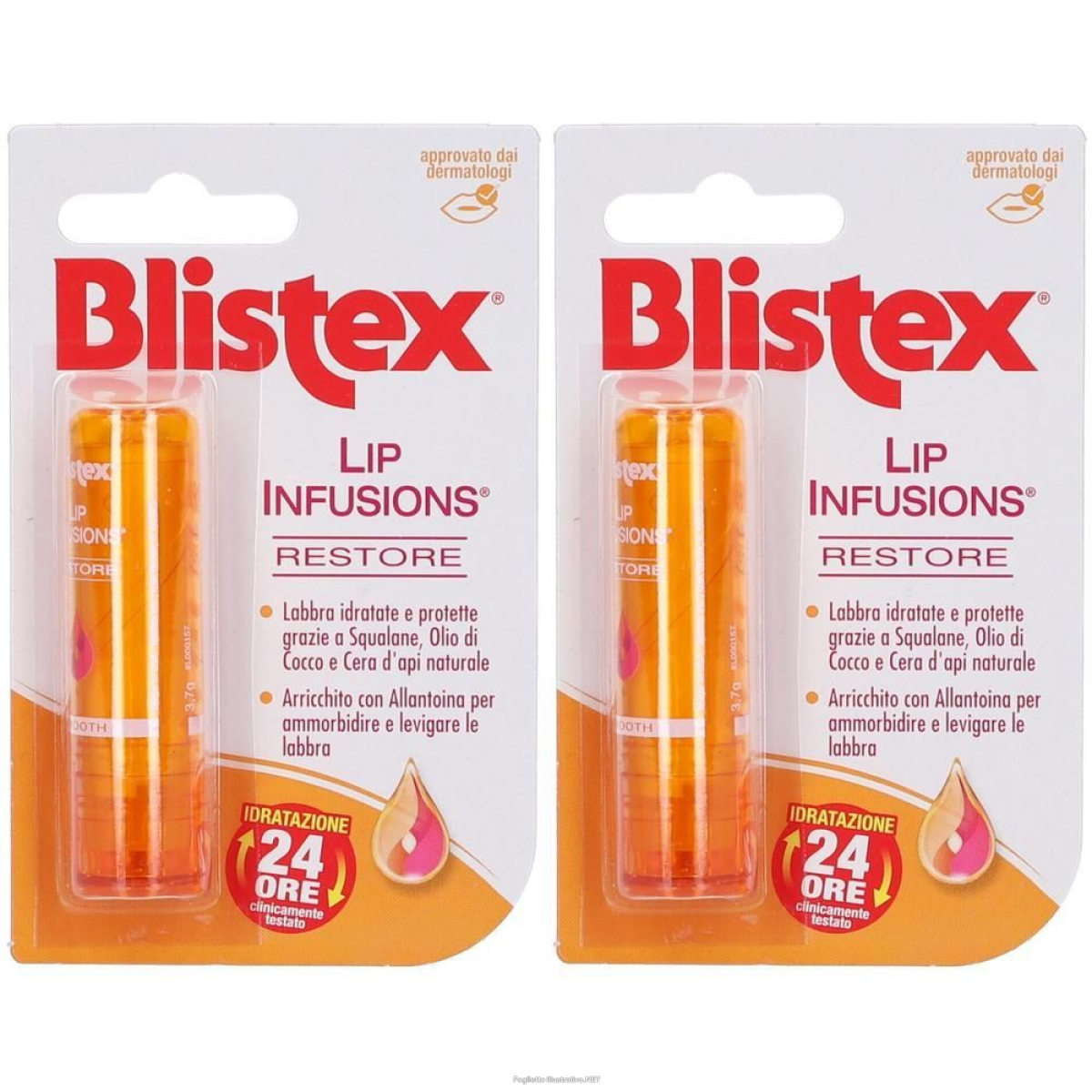 Trova Offerte di blistex lip infusions restore 2x3,7 g e compra online