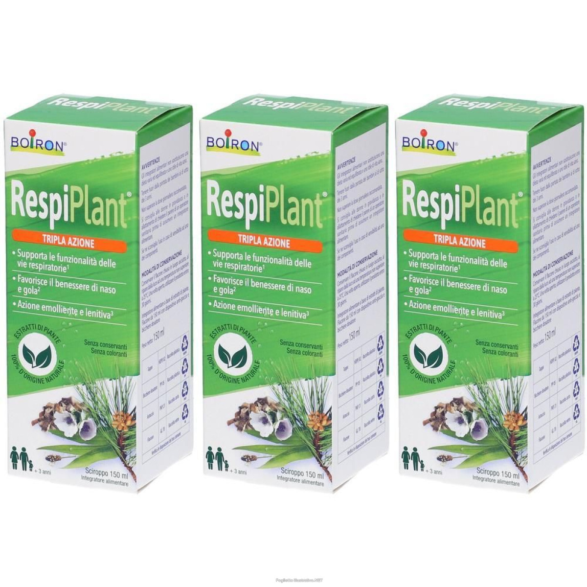 Trova Offerte di boiron® respiplant® 3x150 ml sciroppo e compra online