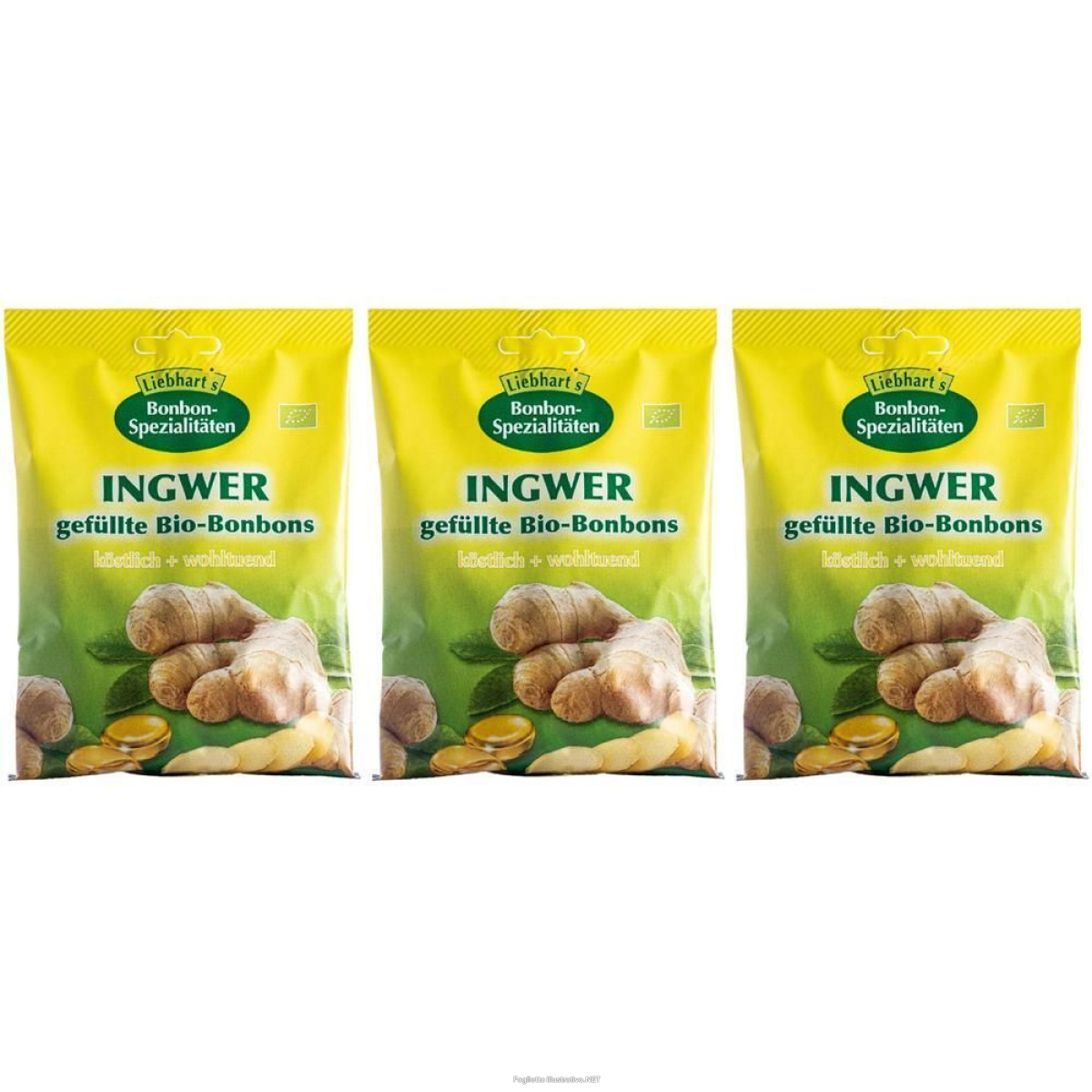 Trova Offerte di bonbons zenzero bio 100 g 18 caramelle ripiene 3x18x100 g e compra online