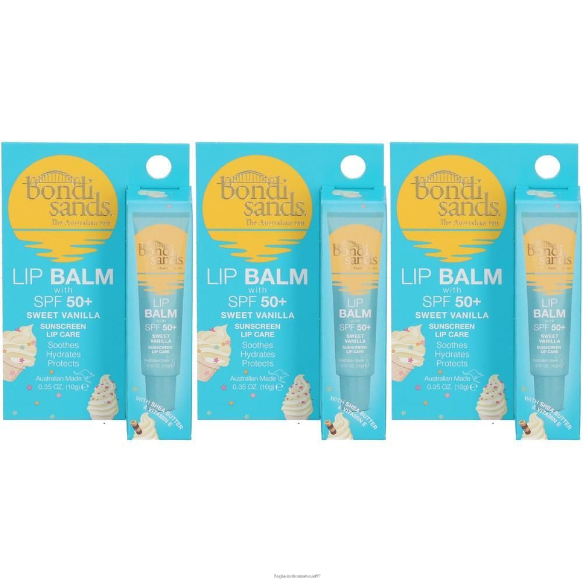 Trova Offerte di bondy sands balsamo labbra vaniglia spf50+ 3x10 g e compra online