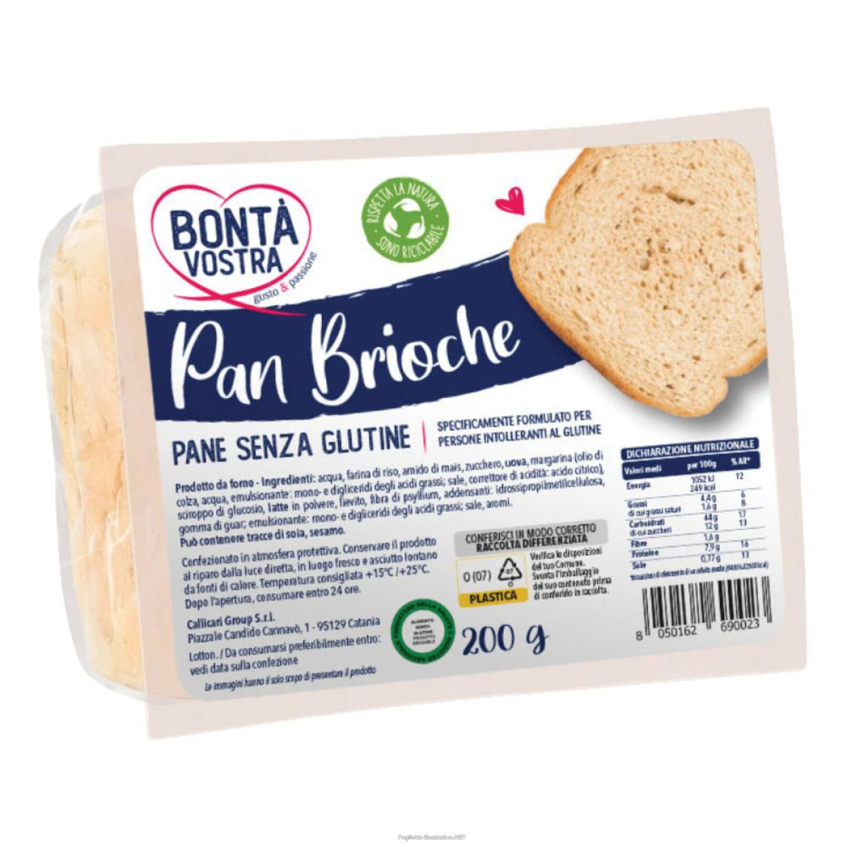 Trova Offerte di bonta'vostra pane brioche 200g e compra online
