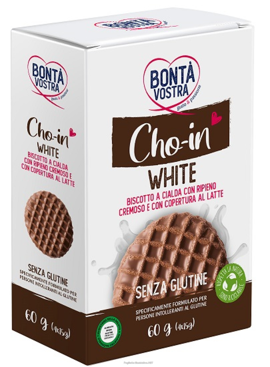 Trova Offerte di bonta' vostra cho-in white biscotto a cialda 4 pezzi da 15 g e compra online