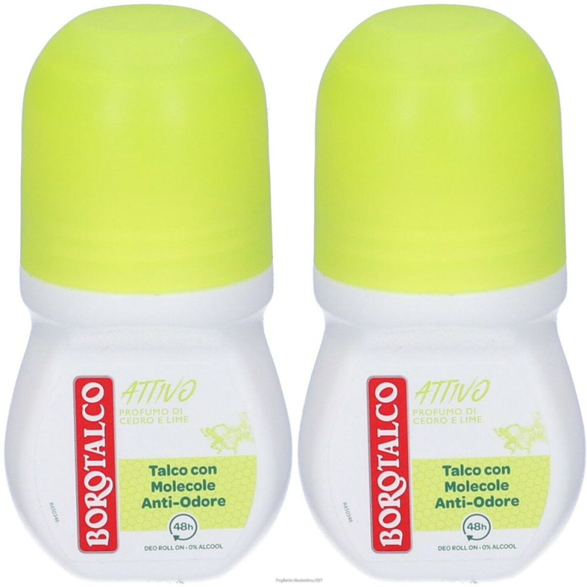 Trova Offerte di borotalco deo roll attivo giallo set da 2 2x50 ml roll-on e compra online