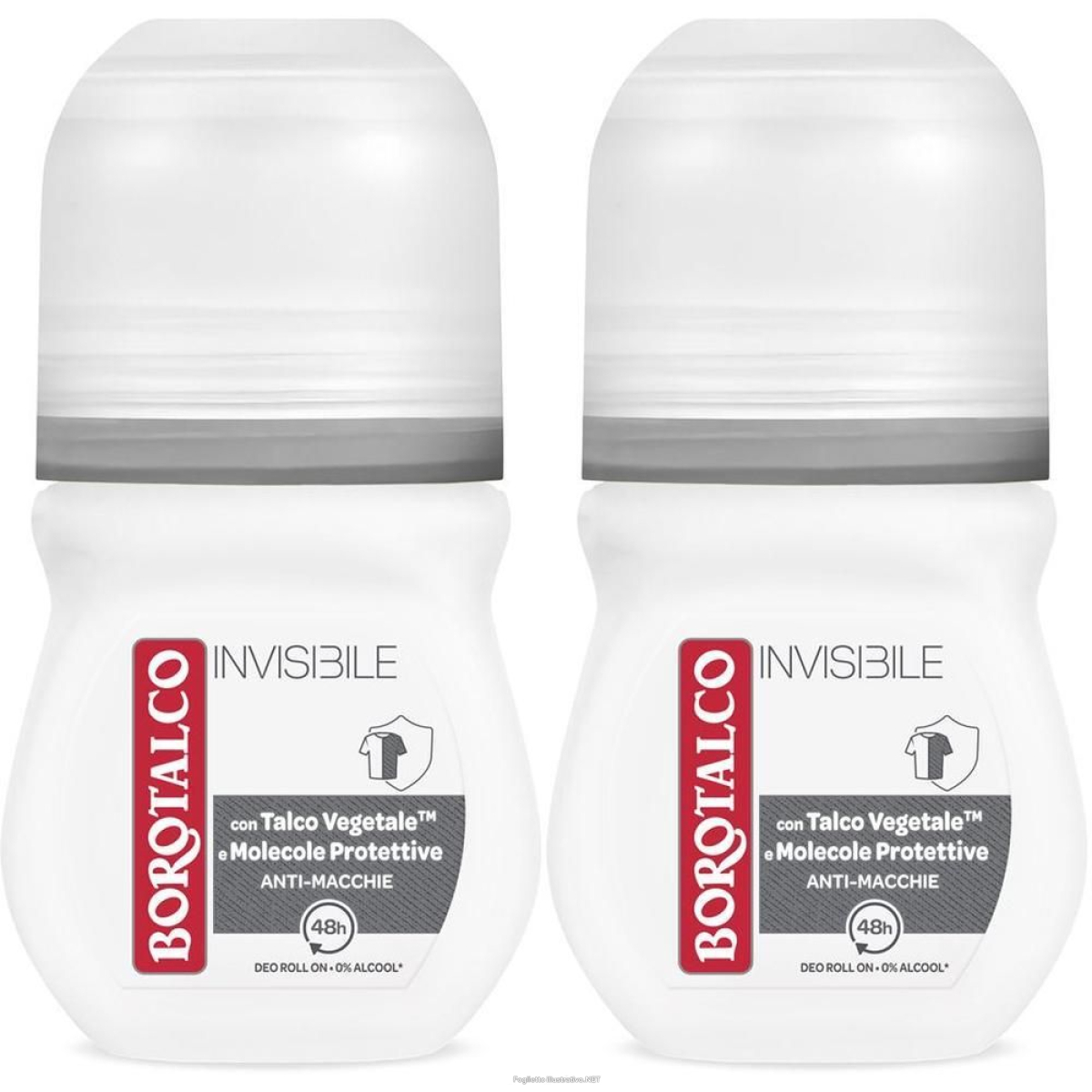 Trova Offerte di borotalco deodorante invisible grigio roll on (50ml) 2x50 ml e compra online