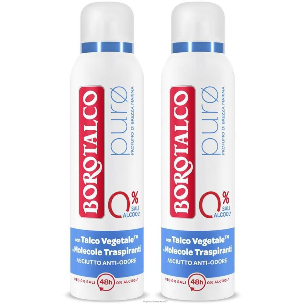 Trova Offerte di borotalco deodorante puro brezza marina spray (150ml) 2x150 ml e compra online