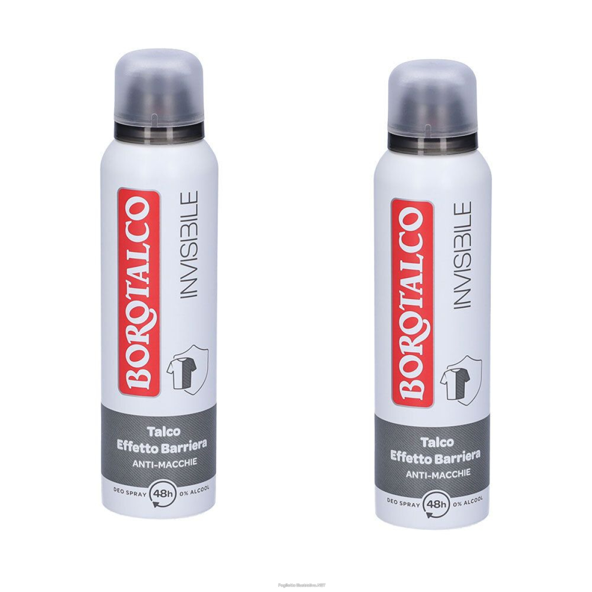 Trova Offerte di borotalco invisibile anti-macchie set da 2 2x150 ml deodorante spray e compra online