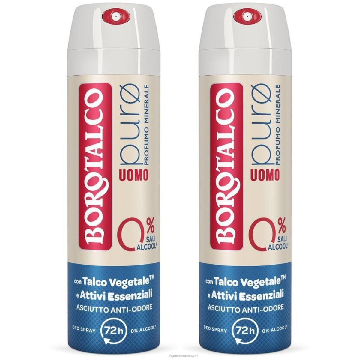 Trova Offerte di borotalco uomo deodorante puro spray (150ml) 2x150 ml e compra online