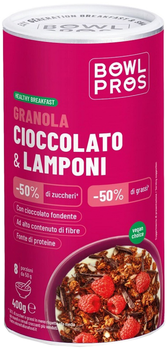 Trova Offerte di Bowlpros granola cioccolato & lampone 400 g e compra online