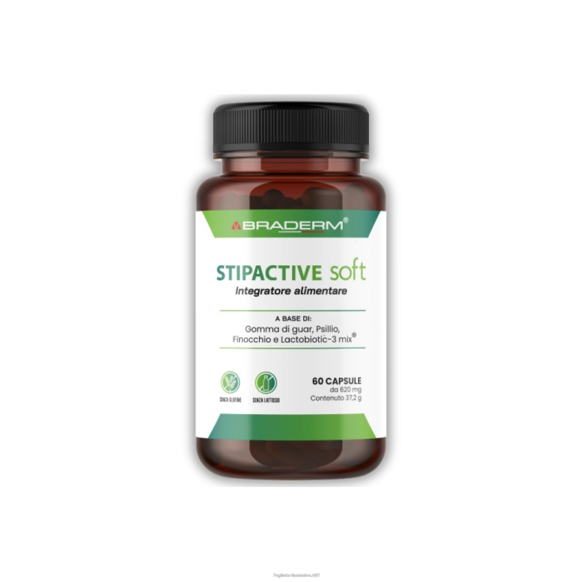 Trova Offerte di braderm stipactive soft integratore alimentare per digestione naturale 60 capsule e compra online
