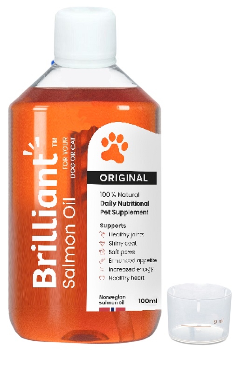 Trova Offerte di Brilliant salmon oil salmone - alimento semplice per cani e gatti 100 ml e compra online