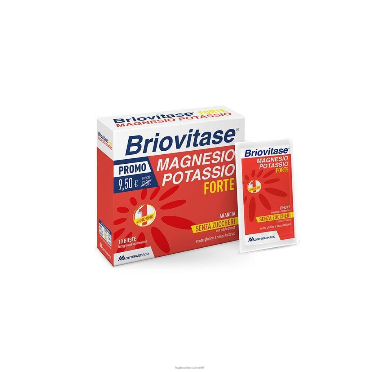 Trova Offerte di briovitase magnesio e potassio forte gusto arancia 10 bustine 4x80 g p e compra online