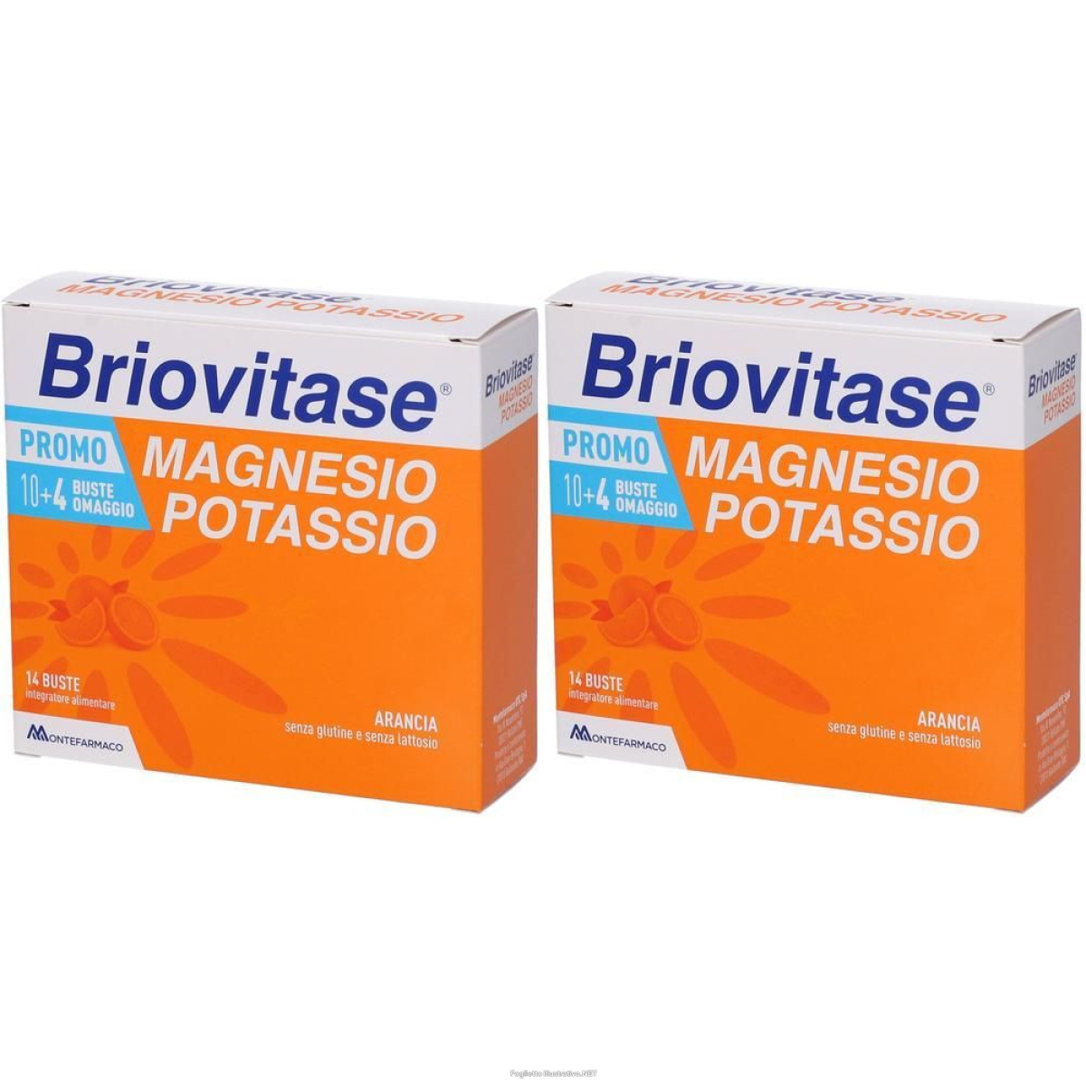 Trova Offerte di briovitase magnesio e potassio gusto arancia 14 bustine 2x14 pz bustin e compra online