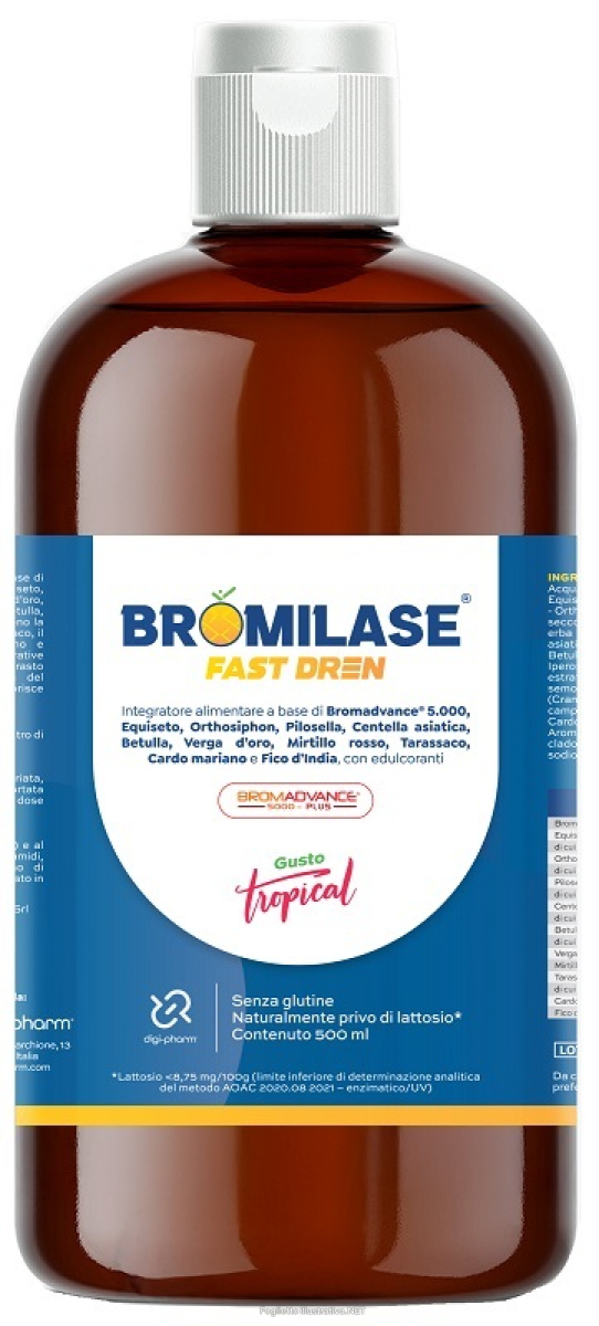 Trova Offerte di bromilase fast dren integratore per il drenaggio dei liquidi corporei 500ml e compra online