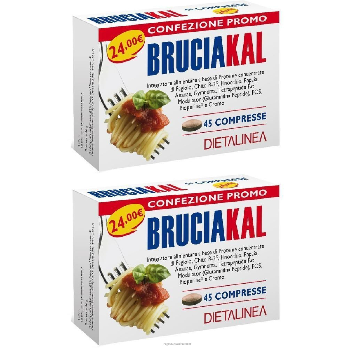 Trova Offerte di bruciakal 45 compresse dietalinea 36 g 2x36 g e compra online