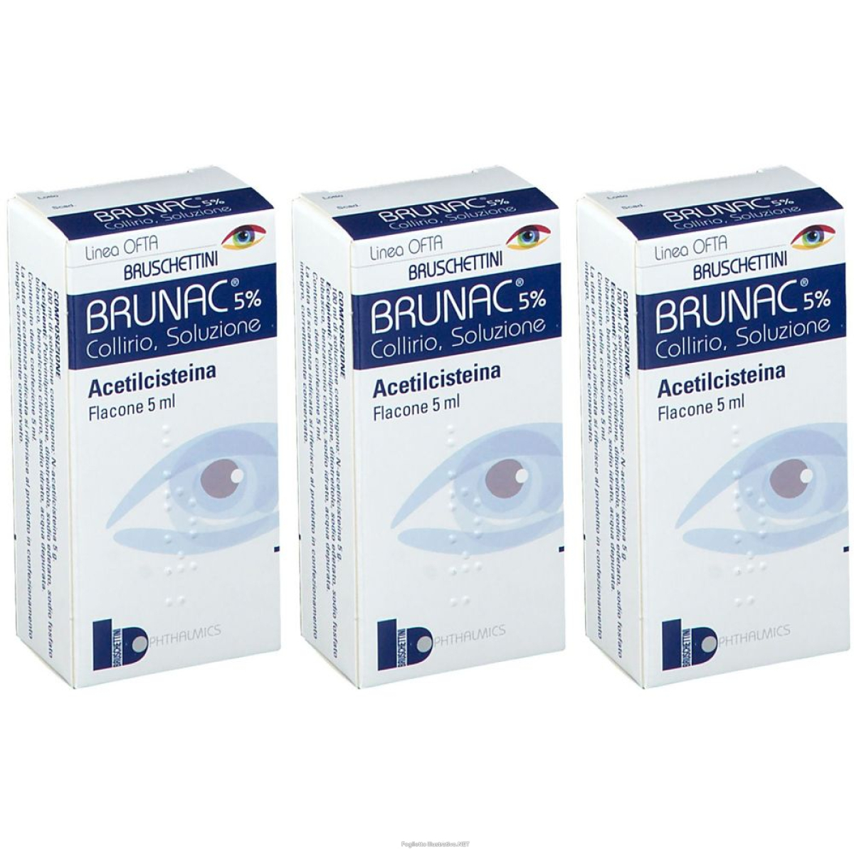 Trova Offerte di brunac® 5% collirio set da 3 3x5 ml gocce oftalmiche e compra online