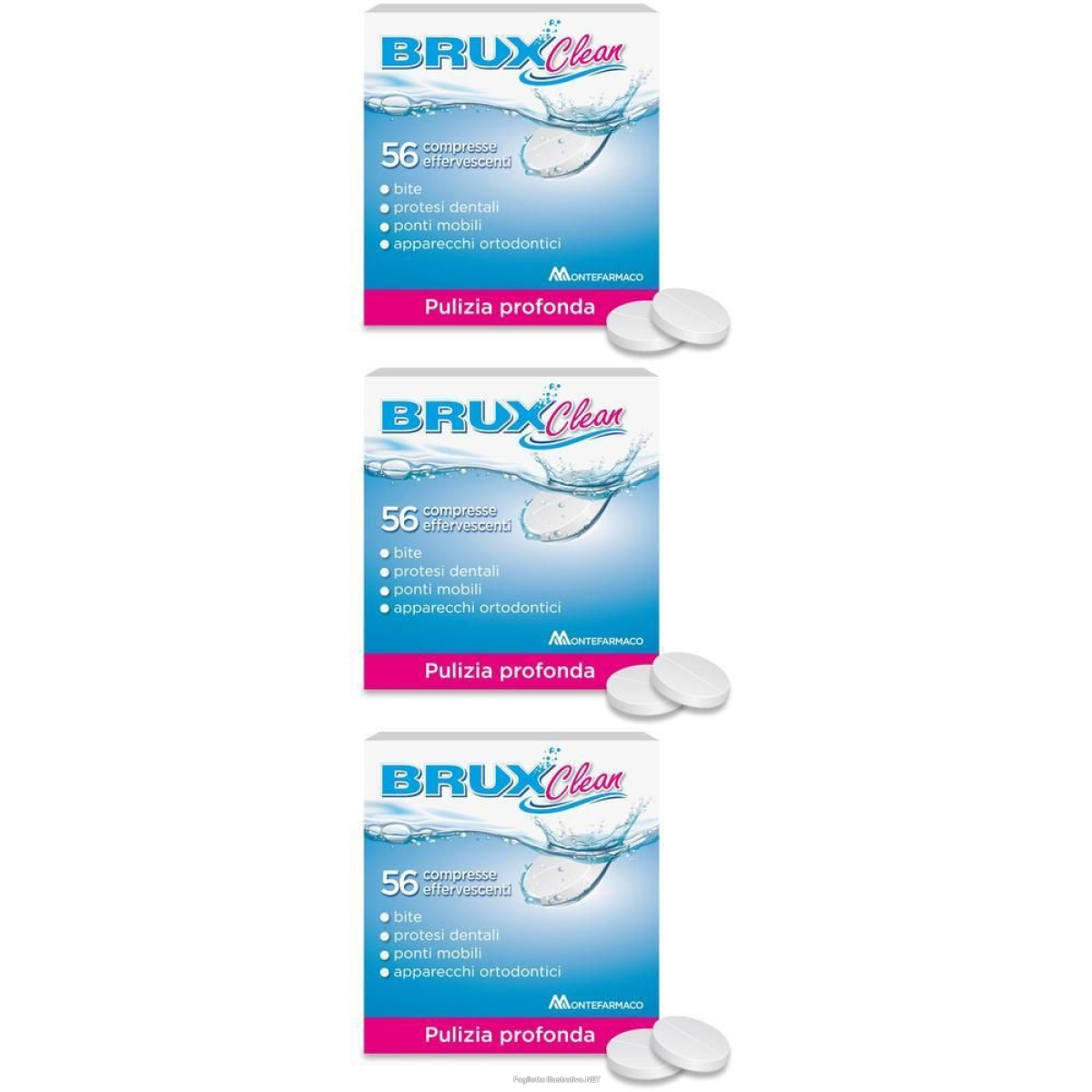 Trova Offerte di brux clean 56 compresse effervescenti igienizzante dispositivi intraor e compra online
